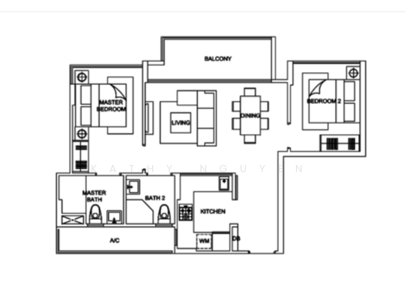 La Fiesta, Sengkang Square, 1 Bedroom, 753 sqft, Condominium For Rent, by Kathy Nguyen, 500130848 - PropertyGuru.com.sg