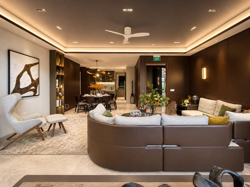 FREEHOLD NEW LAUNCH NEAR CITY | SELLING AT NEAR LEASEHOLD PRICE | HIGH UPSIDE, , 4 Bedrooms, 1,300 sqft, Condominium For Sale, by Derrick Tee, 500131265 - Living Room - PropertyGuru.com.sg