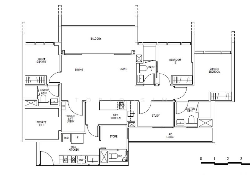Pullman Residences, 18 Dunearn Road, 4 Bedrooms, 1,281 sqft, Condominium For Rent, by Tobio Sim, 500131349 - PropertyGuru.com.sg