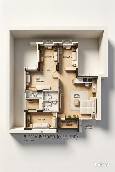 122A Sengkang East Way, 122A Sengkang East Way, 3 Bedrooms, 1,184 sqft, HDB Flat For Sale, by Nicholas Tan Chye Huat, 500131435 - Bedroom - PropertyGuru.com.sg