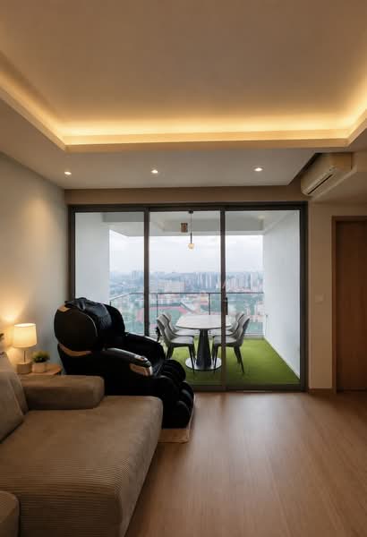Riviera 38, 38 Mar Thoma Road, 2 Bedrooms, 883 sqft, Condominium For Sale, by Delia Woo Pei Yin, 500131452 - Living Room - PropertyGuru.com.sg