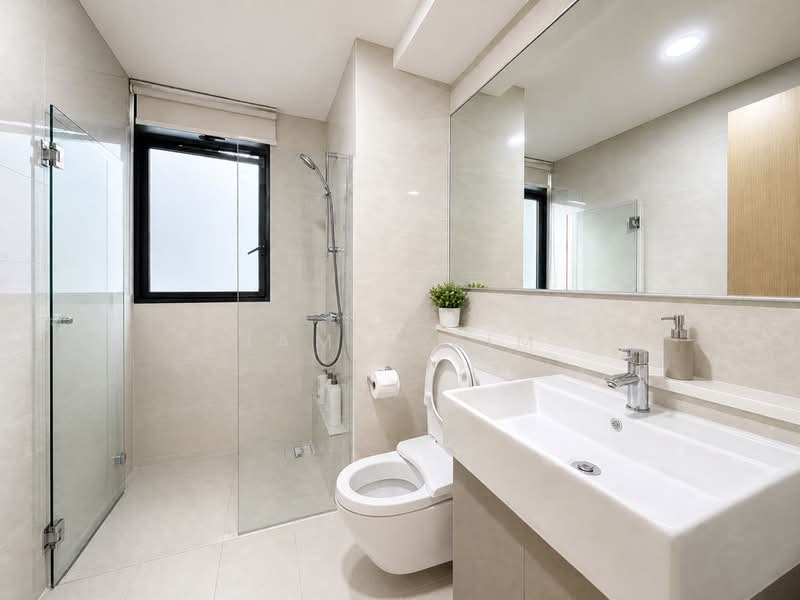 Twin Waterfalls, 120 Punggol Walk, 4 Bedrooms, 1,238 sqft, Executive Condominium For Sale, by Jamie Sim, 500131597 - Master Bathroom - PropertyGuru.com.sg