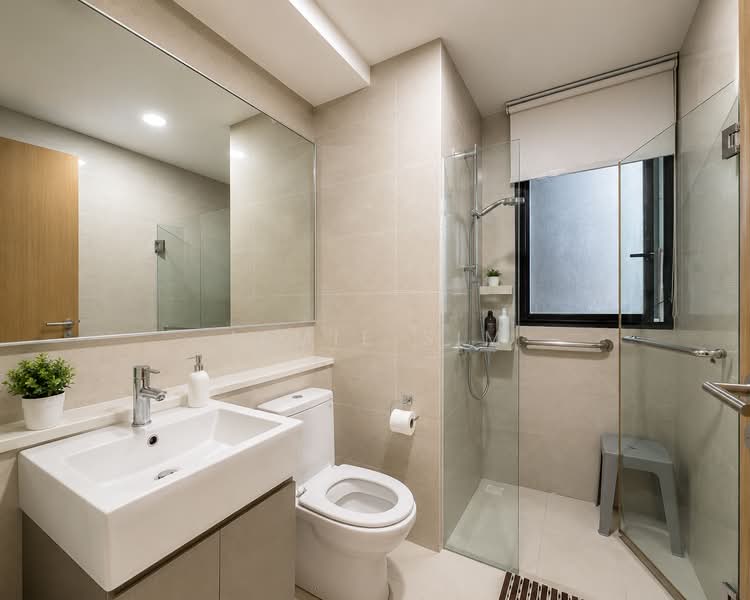 Twin Waterfalls, 120 Punggol Walk, 4 Bedrooms, 1,238 sqft, Executive Condominium For Sale, by Jamie Sim, 500131597 - Common Bathroom - PropertyGuru.com.sg