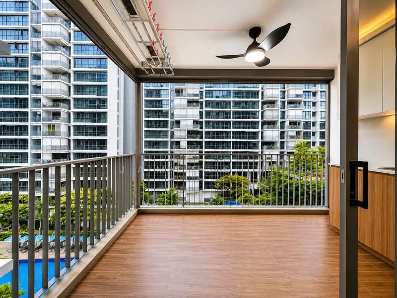 Twin Waterfalls, 120 Punggol Walk, 4 Bedrooms, 1,238 sqft, Executive Condominium For Sale, by Jamie Sim, 500131597 - Balcony - PropertyGuru.com.sg