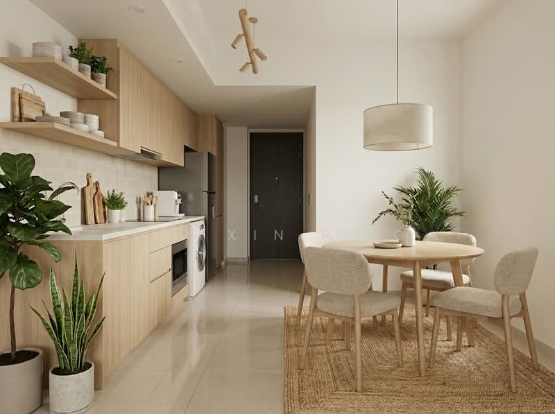 The Gazania, 5 How Sun Drive, 2 Bedrooms, 635 sqft, Condominium For Sale, by Lim Xin Ping, 500131757 - Kitchen - PropertyGuru.com.sg
