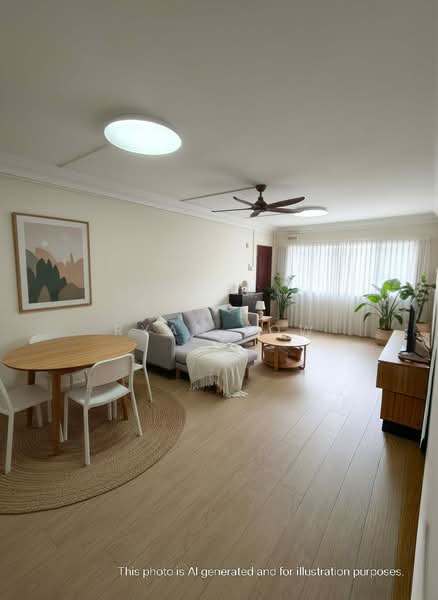 417 Bukit Batok West Avenue 4, 417 Bukit Batok West Avenue 4, 3 Bedrooms, 1,109 sqft, HDB Flat For Sale, by Ryan Low, 500131849 - Living Room - PropertyGuru.com.sg