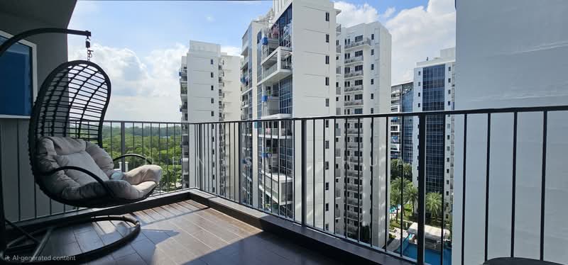 Q Bay Residences, 11 Tampines Street 86, 3 Bedrooms, 904 sqft, Condominium For Sale, by Denise Phua, 500131917 - Balcony - PropertyGuru.com.sg