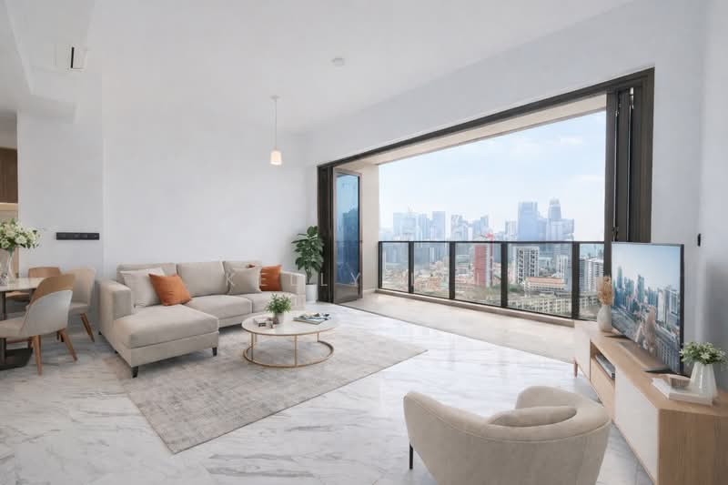 The Landmark, 173 Chin Swee Road, 3 Bedrooms, 1,076 sqft, Condominium For Sale, by Kelly Lin, 500132015 - Living Room - PropertyGuru.com.sg
