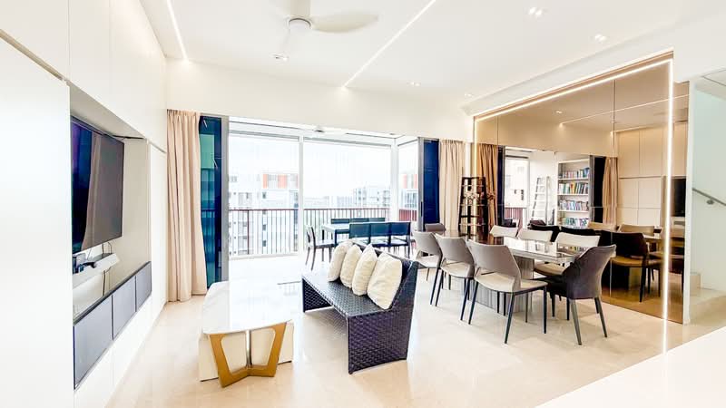 ⭐️ Move-In Ready Penthouse /w Lake Views | Huge Size | Beside MRT & Top International School⭐, , 4 Bedrooms, 2,278 sqft, Condominium For Sale, by Keith Lim, 500132085 - Living Room - PropertyGuru.com.sg