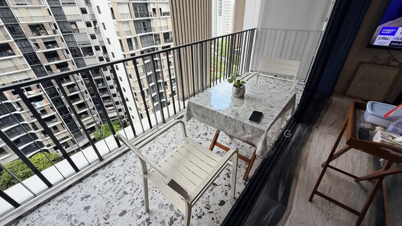 River Isles, Punggol Central, 3 Bedrooms, 1,173 sqft, Condominium For Sale, by Henson Pang, 500132208 - Balcony facing pool  - PropertyGuru.com.sg