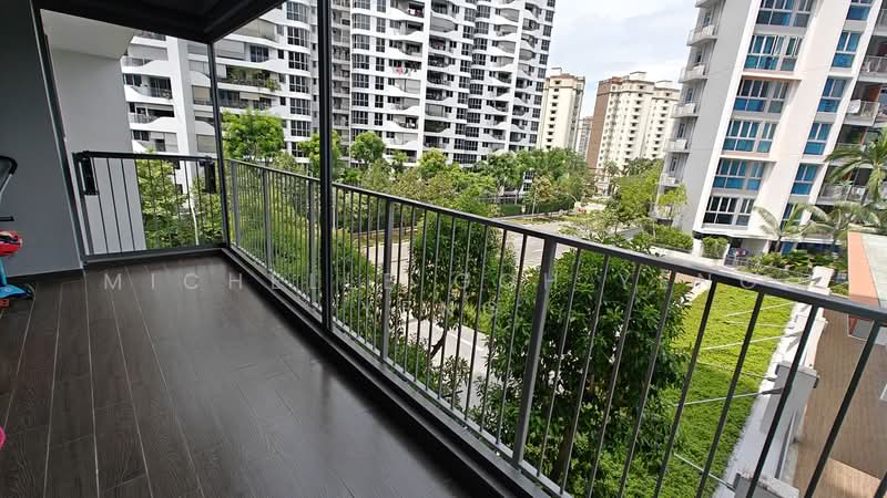 Q Bay Residences, 9 Tampines Street 86, 3 Bedrooms, 1,033 sqft, Condominium For Sale, by Michelle Goh Yeng Yeng, 500132392 - Balcony - PropertyGuru.com.sg