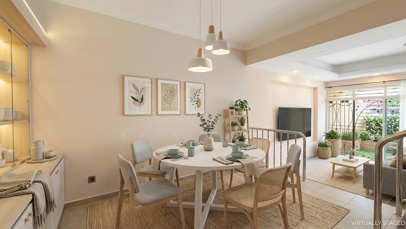 Sunrise Terrace Sunrise Villa, Sunrise Terrace, 4 Bedrooms, 2,800 sqft, Terraced House For Sale, by Kris Chan, 500132452 - Artist impression - PropertyGuru.com.sg