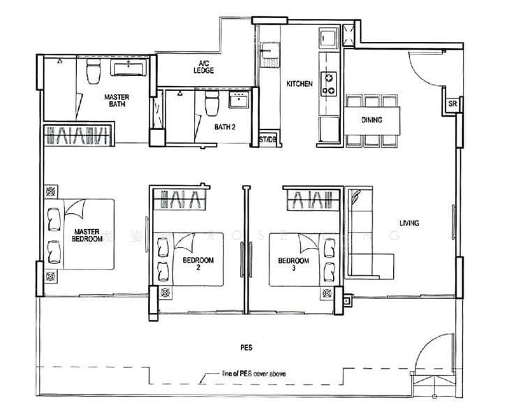 Riverparc Residence, 90 Punggol Drive, 3 Bedrooms, 1,270 sqft, Executive Condominium For Sale, by 龙姿绮 Rose Ling, 500132572 - PropertyGuru.com.sg