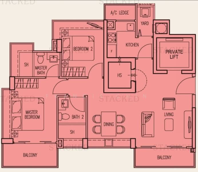 Esta Ruby, 500 Guillimard Road, 2 Bedrooms, 958 sqft, Condominium For Rent, by Francis Chin, 500132576 - PropertyGuru.com.sg