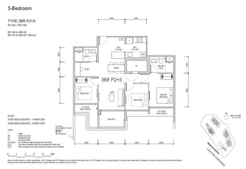 Lentor Gardens Residences, 68 Lentor Gardens, Mandai / Upper Thomson, 3 Bedrooms, 969 sqft, Condominium For Sale, by Helen Yap, 500132601 - PropertyGuru.com.sg