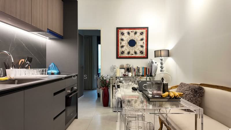 One-North Eden, 8 Slim Barracks Rise, 2 Bedrooms, 786 sqft, Condominium For Sale, by Joshua Loo, 500132613 - Kitchen - PropertyGuru.com.sg