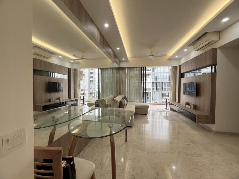 The Luxurie, 21 Compassvale Road, 3 Bedrooms, 1,055 sqft, Condominium For Rent, by Hanee Nazri, 500132660 - Living Room - PropertyGuru.com.sg