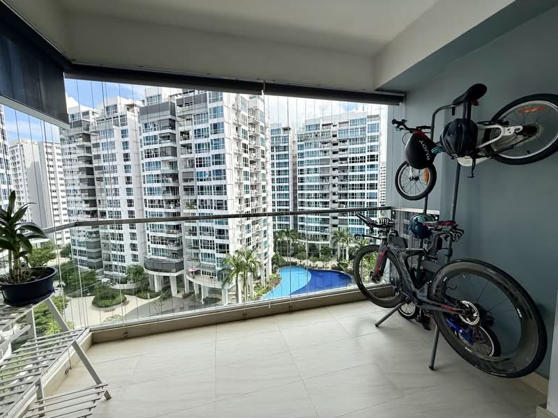 The Tampines Trilliant, 13 Tampines  Central 7, 3 Bedrooms, 1,001 sqft, Executive Condominium For Sale, by Brenda Koh, 500132792 - Balcony - PropertyGuru.com.sg