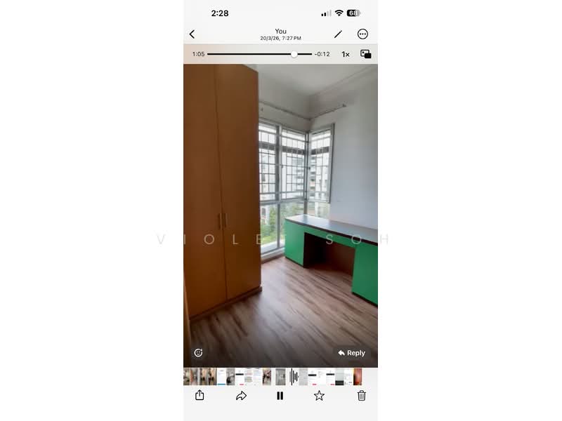 The Florida, 78 Hougang Avenue 7, 3 Bedrooms, 1,227 sqft, Condominium For Rent, by Violet Soh, 500132805 - Study - PropertyGuru.com.sg