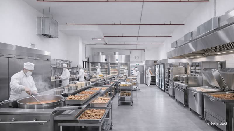 LHN Food Chain, 55 Tuas South Avenue 1, 2,088 sqft, Factory / Workshop (B2) For Rent, by Clarence Tan, 500132818 - Kitchen - CommercialGuru.com.sg
