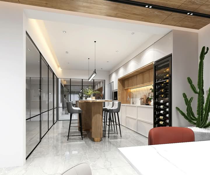 1km MGS | Fully Renovated Terrace | Near KAP MRT, , 4 Bedrooms, 2,500 sqft, Terraced House For Sale, by Kelly Tan, 500132857 - Kitchen - PropertyGuru.com.sg