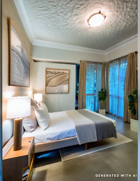 Royal Palm Mansions, 330 Pasir Panjang Road, 3 Bedrooms, 1,238 sqft, Condominium For Rent, by Ray Lim, 500132926 - Bedroom - PropertyGuru.com.sg