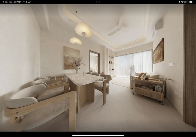 River Modern, River Galley Green, 2 Bedrooms, 538 sqft, Condominium For Sale, by Michelle Yow, 500133105 - Living Room - PropertyGuru.com.sg