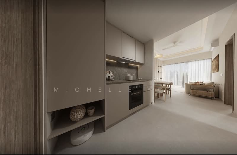 River Modern, River Galley Green, 2 Bedrooms, 538 sqft, Condominium For Sale, by Michelle Yow, 500133105 - Kitchen - PropertyGuru.com.sg