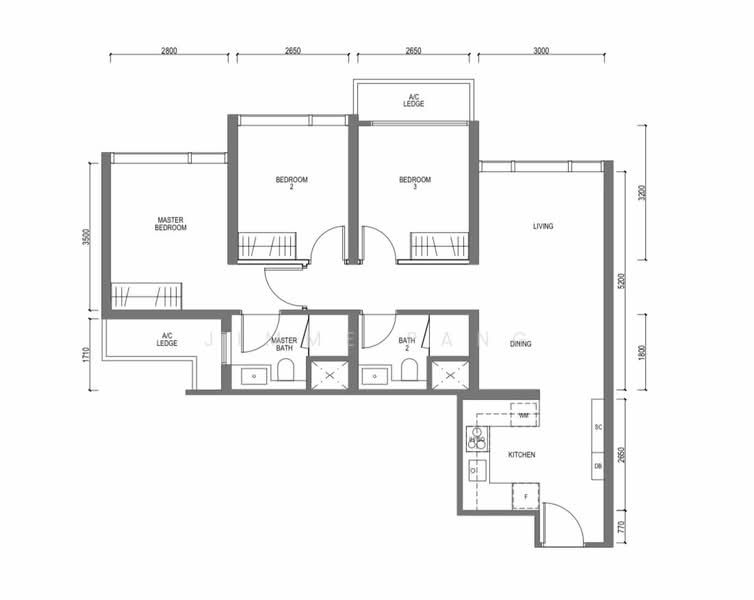 Midtown Modern, 18 Tan Quee Lan Street, 3 Bedrooms, 904 sqft, Condominium For Rent, by Jimme Pang, 500133271 - PropertyGuru.com.sg