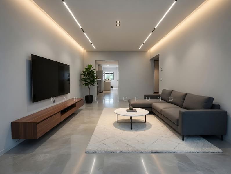 60 Teban Gardens Road, 60 Teban Gardens Road, 3 Bedrooms, 1,184 sqft, HDB Flat For Sale, by Martin Chong, 500133340 - Living Room (AI photo) - PropertyGuru.com.sg