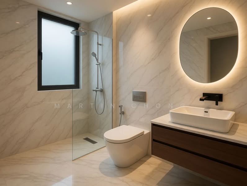 60 Teban Gardens Road, 60 Teban Gardens Road, 3 Bedrooms, 1,184 sqft, HDB Flat For Sale, by Martin Chong, 500133340 - Bathroom (AI Photo) - PropertyGuru.com.sg