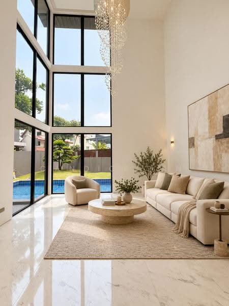 Rare Watten Brand New Detached 7 bedrooms, Hillcrest / Watten/ Shelford Road, Tanglin / Holland / Bukit Timah, 7 Bedrooms, 9,614 sqft, Detached House For Sale, by Candice Tan, 500133441 - Living Room - PropertyGuru.com.sg