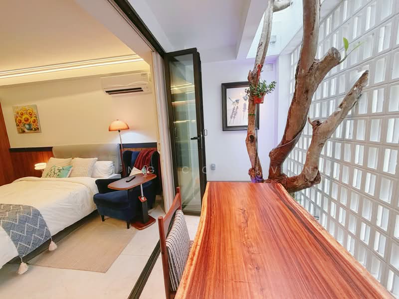 Newly Renovated Studio with indoor tree courtyard, , Studio, 350 sqft, Terraced House For Rent, by COZING CO-LIVING, 500133470 - Bedroom - PropertyGuru.com.sg