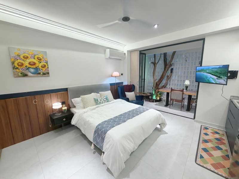 Newly Renovated Studio with indoor tree courtyard, , Studio, 350 sqft, Terraced House For Rent, by COZING CO-LIVING, 500133470 - Bedroom - PropertyGuru.com.sg