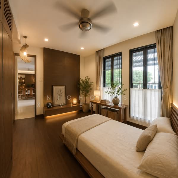 Rare East Coast Detached Gem, 1KM to Tao Nan, Ngee Ann Pri, CHIJ Katong, Haig Girls School, , 8 Bedrooms, 4,140 sqft, Detached House For Sale, by Nicholas Xavier Gan, 500133536 - Bedroom 1 Japandi - PropertyGuru.com.sg