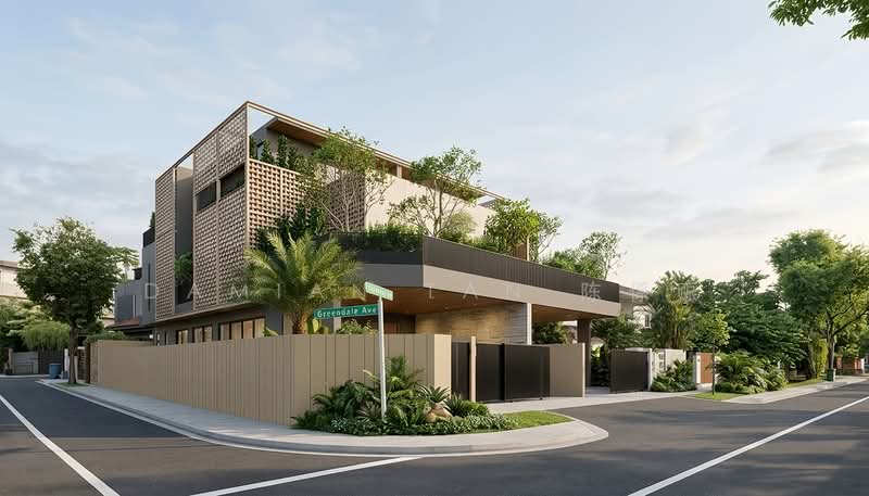✸ JUST TOP ✸ LEFT 1 BRAND NEW 2.5-STY SEMI-D ✸ WITHIN 1 KM OF RGPS ✸ NEAR TAN KAH KEE MRT STATION ✸, Hillcrest Road Watten Estate Greenwood Greendale Greenmead Greenpark Shelford Park Vale Linden Pandan Naga Sari Vanda Namly Duchess Princess Of Wales King's Queen's Duke's Coronation University Kheam Hock Unggas Seni Bahasa Tudor Tempua Sejarah, 5 Bedrooms, 6,800 sqft, Semi-Detached House For Sale, by Damian Tan 陈係赈, 500133571 - Exterior - PropertyGuru.com.sg
