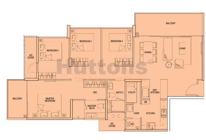 Waterbay, 45 Edgefield Plains, 4 Bedrooms, 1,345 sqft, Executive Condominium For Rent, by Brady Li, 500133614 - PropertyGuru.com.sg
