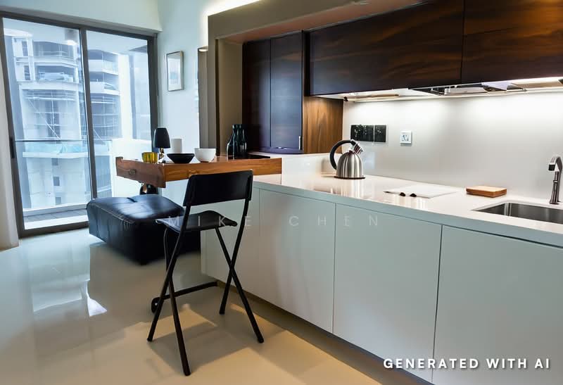 Devonshire Road Condo, , 1 Bedroom, 350 sqft, Apartment For Rent, by Mike Chen, 500133645 - Kitchen - PropertyGuru.com.sg
