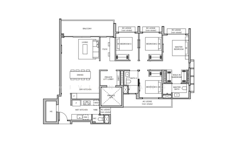 Hudson Place Residences, , 4 Bedrooms, 1,152 sqft, Condominium For Sale, by Vivian Yang, 500133797 - PropertyGuru.com.sg