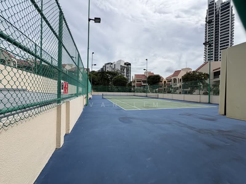 Spanish Village, 60 Farrer Road, 2 Bedrooms, 775 sqft, Condominium For Rent, by Ivan Lim, 500134064 - Tennis court - PropertyGuru.com.sg