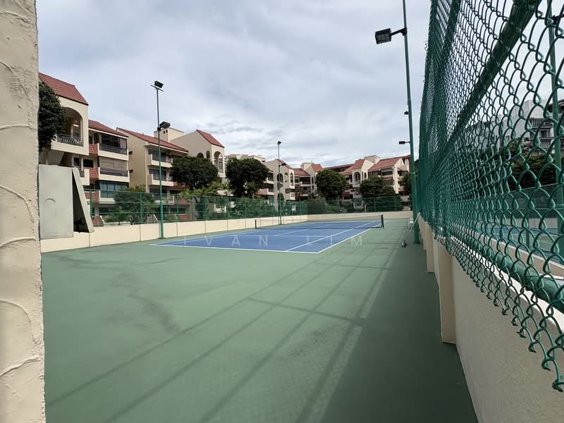 Spanish Village, 60 Farrer Road, 2 Bedrooms, 775 sqft, Condominium For Rent, by Ivan Lim, 500134064 - Tennis court - PropertyGuru.com.sg