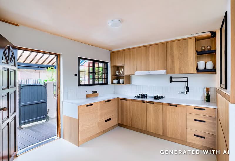 🏡 Open House Daily! Not To Be Missed! Rare End-Terrace Gem Within 1KM to Tao Nan School!, Lorong Stangee / Chapel Close, 4 Bedrooms, 2,000 sqft, Corner Terrace For Sale, by Fong Yong Ten, 500134266 - Kitchen - PropertyGuru.com.sg