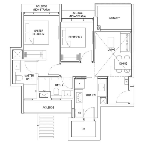 Bartley Vue, 6 Jalan Bunga Rampai, 2 Bedrooms, 732 sqft, Condominium For Sale, by Patricia Su, 500134308 - PropertyGuru.com.sg