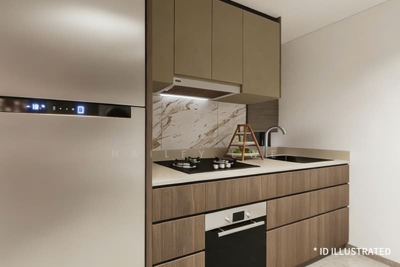 Bartley Vue, 6 Jalan Bunga Rampai, 3 Bedrooms, 947 sqft, Condominium For Rent, by Hailey Ewe, 500134309 - Kitchen - PropertyGuru.com.sg