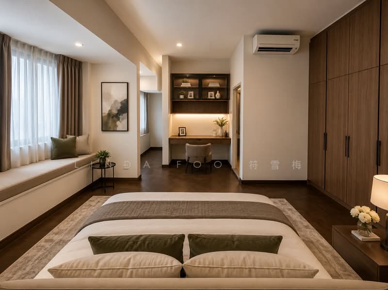 ππ‘ Beautifully renovated Thomson Hill terrace within 1km St Nicholas, Thomson Hills, 5 Bedrooms, 2,980 sqft, Terraced House For Sale, by Linda Foo 符ιͺζ’
, 500134322 - Master Bedroom (digitally enhanced) - PropertyGuru.com.sg
