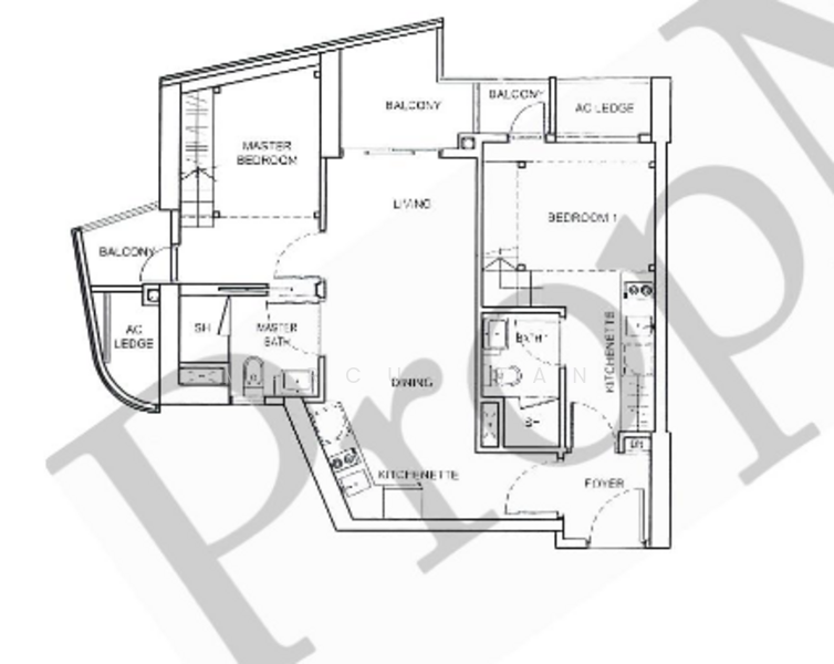 City Gate, 371 Beach Road, 2 Bedrooms, 753 sqft, Apartment For Sale, by Marcus Tan, 500134380 - PropertyGuru.com.sg