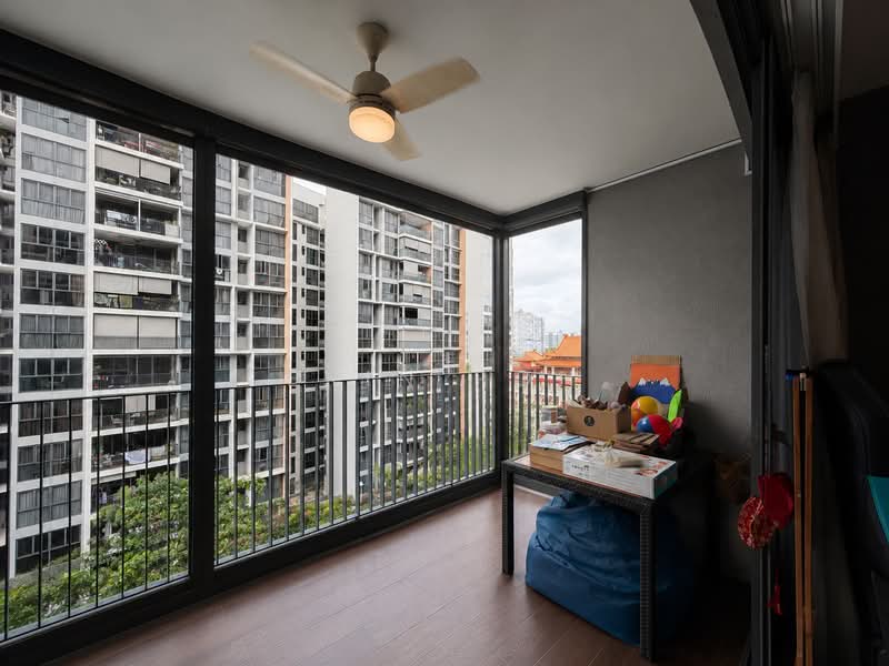 Twin Fountains, 19 Woodlands Avenue 6, 4 Bedrooms, 1,206 sqft, Executive Condominium For Sale, by Erin Poh, 500134460 - Balcony - PropertyGuru.com.sg