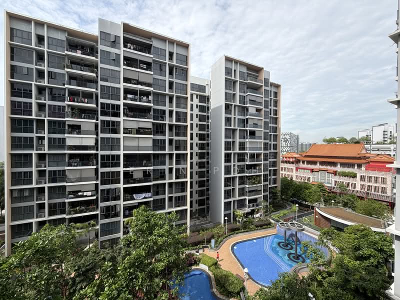 Twin Fountains, 19 Woodlands Avenue 6, 4 Bedrooms, 1,206 sqft, Executive Condominium For Sale, by Erin Poh, 500134460 - Balcony View - PropertyGuru.com.sg