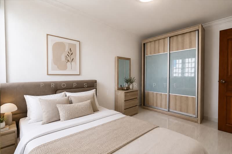 126 Yishun Street 11, 126 Yishun Street 11, 2 Bedrooms, 721 sqft, HDB Flat For Sale, by KOH YONG JIAN, 500134483 - Bedroom (staged) - PropertyGuru.com.sg