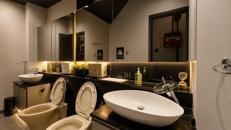 No Takeover Fee Keong Saik Ground Floor F&B, One Call, View 5 Similar Units, 1,067 sqft, Shop / Shophouse For Rent, by CHEN ., 500135159 - Bathroom - CommercialGuru.com.sg